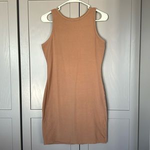 Brown mini dress